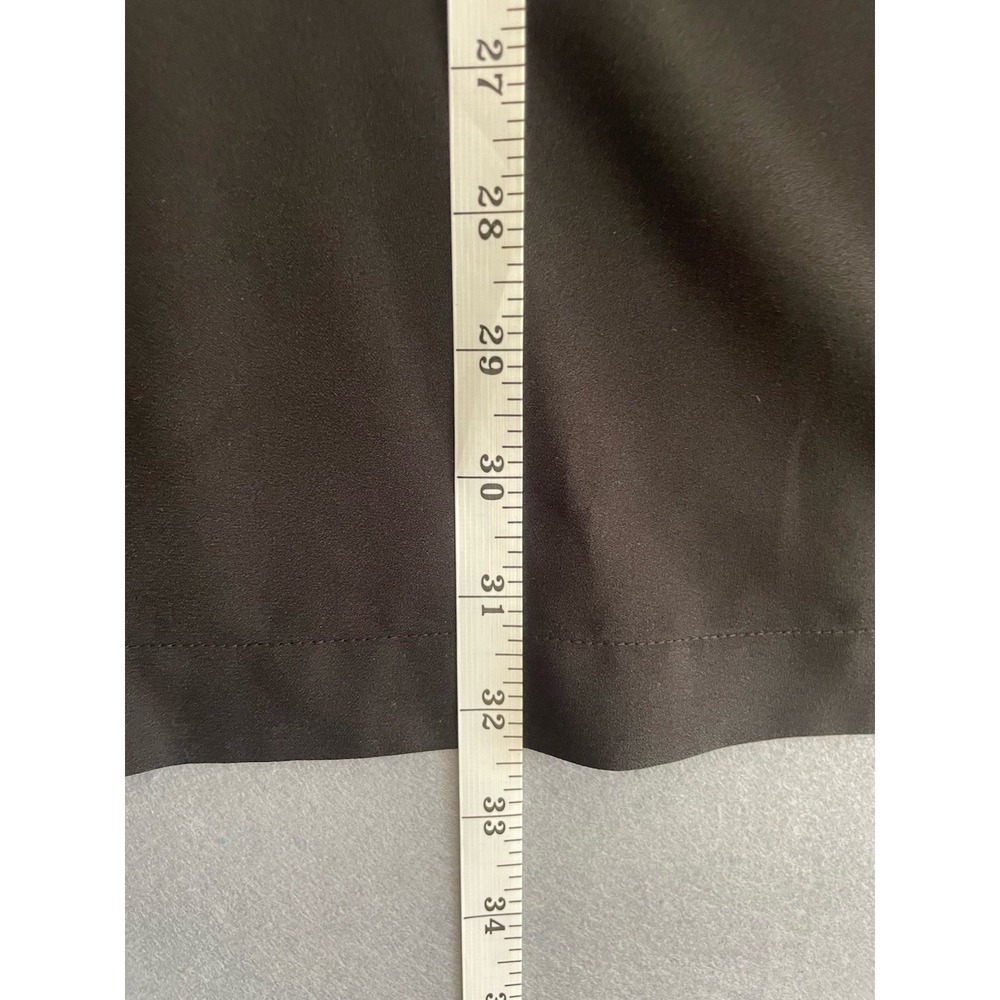 Lands End Women 3X Black Blouse‎ Split V Neck 3/4 Pullover Classic Minimal Poly - Picture 8 of 11